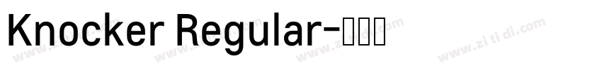 Knocker Regular字体转换